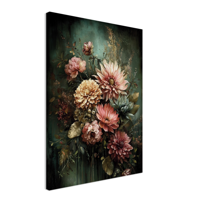 Dahlien | Fine Art Kunstdruck | Leinwand 45cm x 60cm